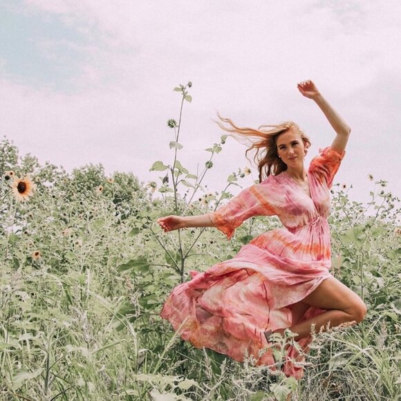 Young Fabulous & Broke Dresses & Skirts - Young Fabulous & Broke Meadow Tie Dye Maxi Dress